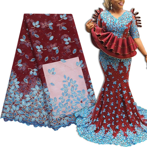 Image of French Tulle Lace Fabric-FrenzyAfricanFashion.com