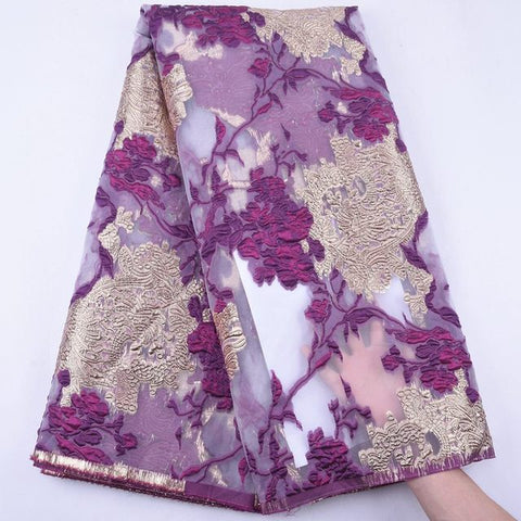Brocade Jacquard Lace Fabric French 