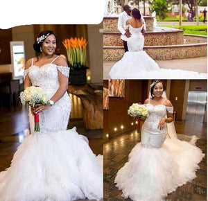 Shantel Mermaid Wedding Dresses-FrenzyAfricanFashion.com