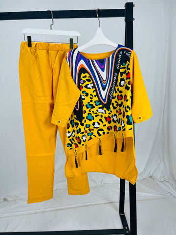 Image of Women Tassel Top and Pant Set-FrenzyAfricanFashion.com
