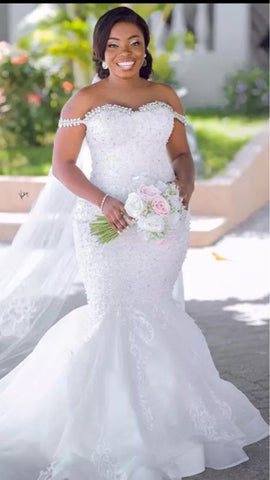 Image of Judith Mermaid Luxury Wedding Dresses-FrenzyAfricanFashion.com