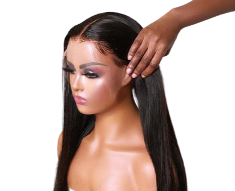 Image of Lace Front T part Wig Long Straight Hair-FrenzyAfricanFashion.com