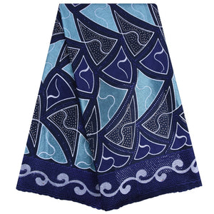African Lace Fabric 5 Yards Cotton Swiss Voile-FrenzyAfricanFashion.com