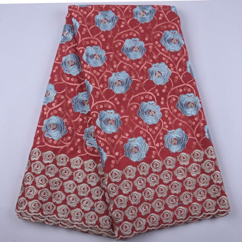 Image of African Lace Fabric 5 Yards Lace-FrenzyAfricanFashion.com