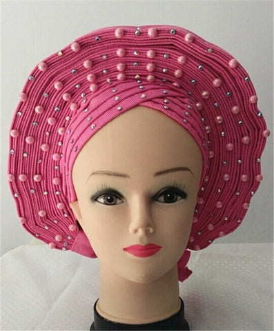 Image of Autogele Aso oke African headtie turban head wrap-FrenzyAfricanFashion.com