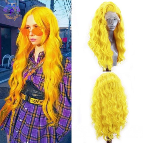 Image of Ginger Orange Lace Front Wig Loose Wave T Lace Wig For Black White Women-FrenzyAfricanFashion.com