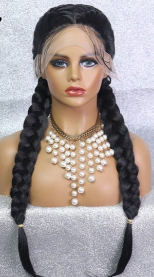 Ombre Lace Front Box Braided Wig