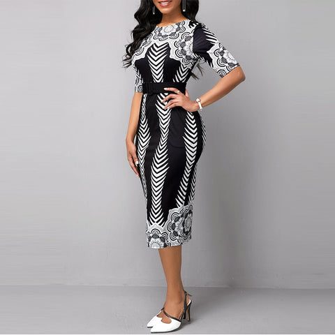 Image of Women Gray lace bodycon Pencil Midi Dress-FrenzyAfricanFashion.com
