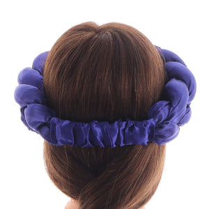 Satin Twist Braided Headbands Hair Tie