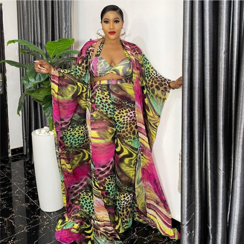 Image of 4 Piece Set African Dashiki Dress-FrenzyAfricanFashion.com