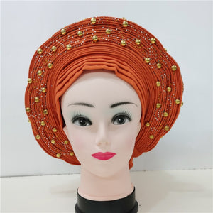 Autogele Aso oke African headtie turban head wrap
