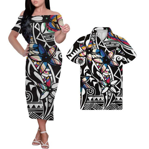 Image of Tribal Print Plus Size Couples Match Clothing-FrenzyAfricanFashion.com