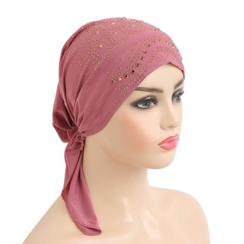 Image of scarf turban hijab with elastic band-FrenzyAfricanFashion.com