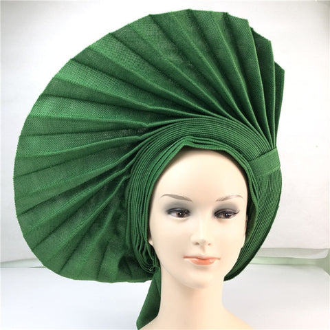 Image of Fan Auto gele headtie turbans head wrap-FrenzyAfricanFashion.com
