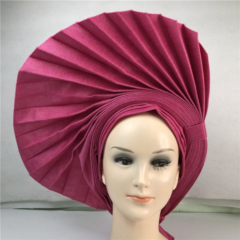 Image of Fan Auto gele headtie turbans head wrap-FrenzyAfricanFashion.com