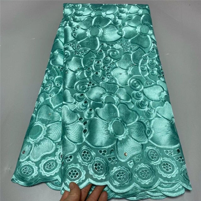 lace fabric swiss voile lace cotton-FrenzyAfricanFashion.com
