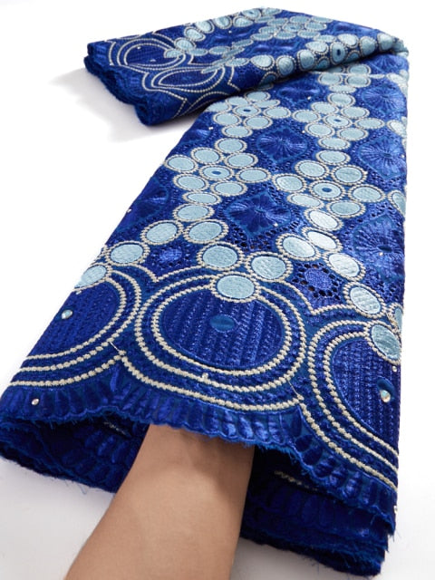 Swiss Voile Lace Fabric 2.5 Yards-FrenzyAfricanFashion.com