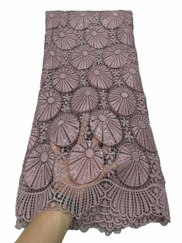 Image of 5 Yards African Cord Laces Fabrics Guipure-FrenzyAfricanFashion.com