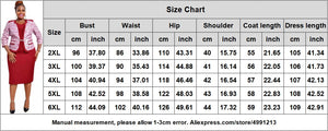 Party Dresses Plus Size Clothing Dashiki Blazer with Bodycon Dress