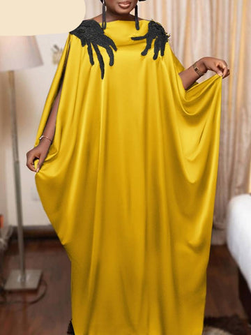 Image of Kaftan Bohemian Printed Women Sleeveless Party Long Maxi Loose Dress Casual-FrenzyAfricanFashion.com