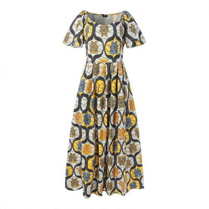 Women Party Long Maxi Dress Side Slit Buggy-FrenzyAfricanFashion.com