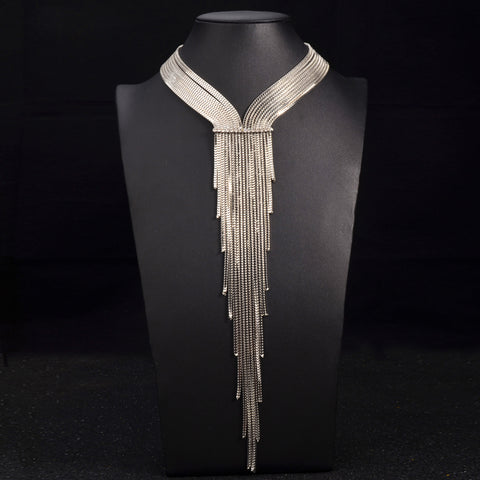 Luxjewels Vintage Maxi Long Choker Necklace-FrenzyAfricanFashion.com