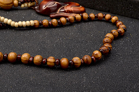 Image of Luxjewels Vintage ethnic customs long statement wood necklace with animal pendant-FrenzyAfricanFashion.com