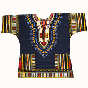 Unisex African Print Tops Dashiki Designs Men and Women Ethnic Shirts-FrenzyAfricanFashion.com
