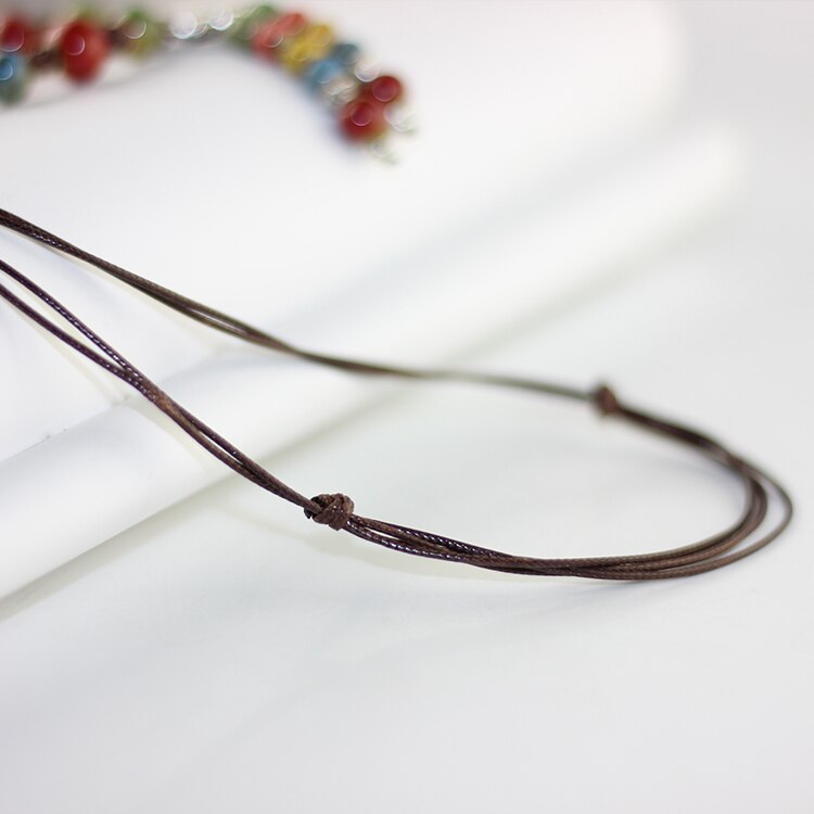 Handmade ceramic fashion simple collarbone chain long sweater chain-FrenzyAfricanFashion.com