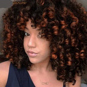 Yongo Curly Synthetic Wigs High Heat Resistant Hair-FrenzyAfricanFashion.com