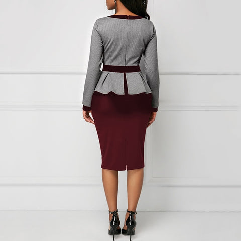 Image of Women Bodycon Tunic Long Sleeve Fashion African Short Dress-FrenzyAfricanFashion.com