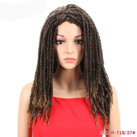 Image of Glamorous Hair 22 Inch Synthetic Crochet Braided Faux Dread Locs Long Wig-FrenzyAfricanFashion.com