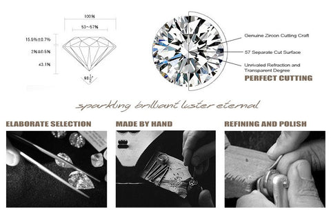 Image of Luxury Jewels Cubic Zircon Crystal CZ Jewelry Sets-FrenzyAfricanFashion.com
