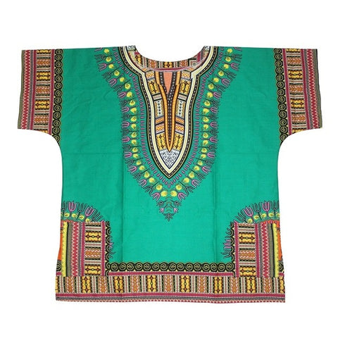 Image of Unisex African Print Tops Dashiki Designs Men and Women Ethnic Shirts-FrenzyAfricanFashion.com