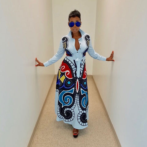 Image of Fashion Elegance African Design Long Maxi Party Dress-FrenzyAfricanFashion.com