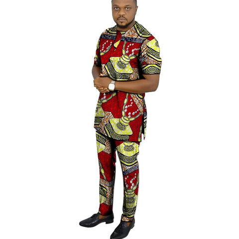 Image of Benino Afrik African Print Men Clothing Set-FrenzyAfricanFashion.com