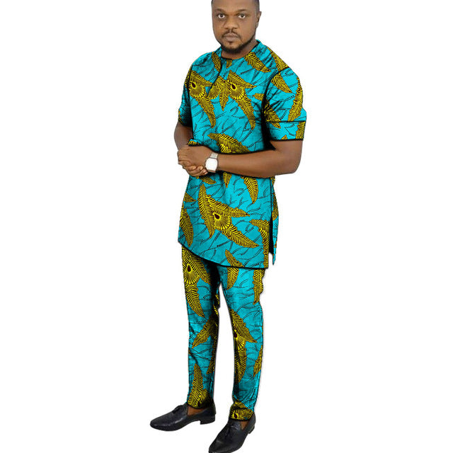 Benino Afrik African Print Men Clothing Set-FrenzyAfricanFashion.com